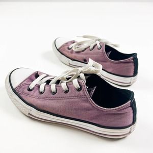 Converse All Star classic low top sneaker purple girls size 4 - womens size 5.5
